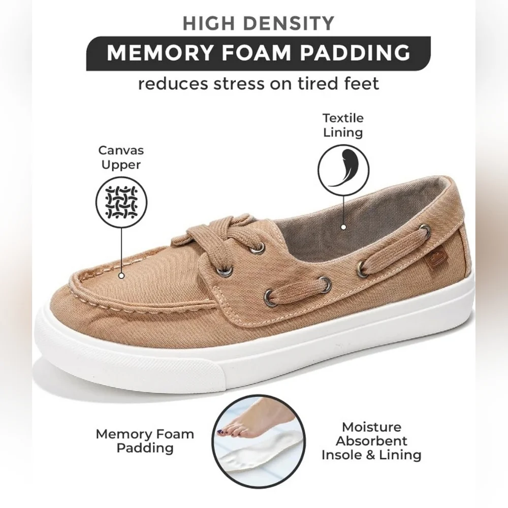 NIB Project Cloud Boat Deck Shoes Sneakers Loafers Size 9 Topsiders Canvas - Picture 2 of 13